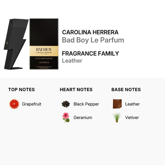 Carolina Herrera Men's Bad Boy Le Parfum EDP Spray 3.4 oz