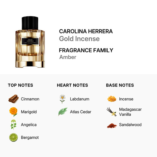 Carolina Herrera Unisex Gold Incense EDP 3.4 oz Fragrances