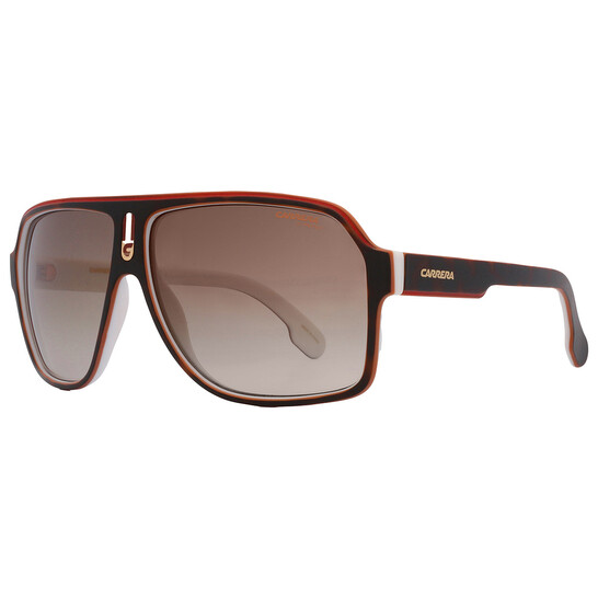 Carrera CARRERA1001/S 0OITK1 62 mm Carrera Brown Gold Mirror Navigator Unisex Sunglasses  main image 3