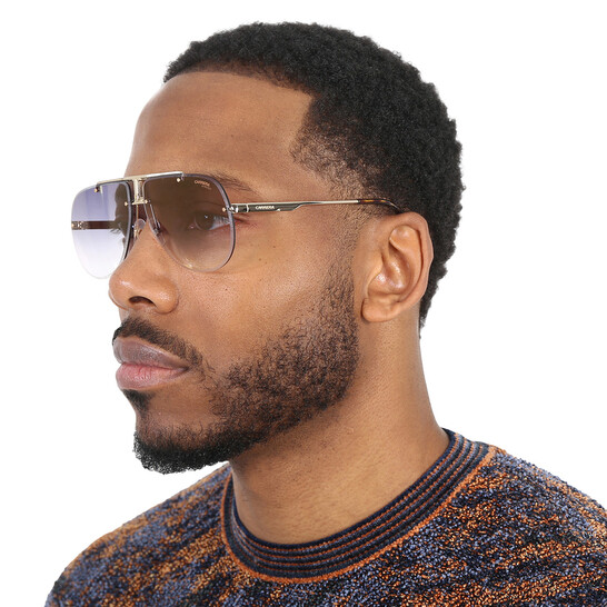 Carrera Grey SF Gold SP Pilot Unisex Sunglasses CARRERA 1052/S 02F7/FQ 65