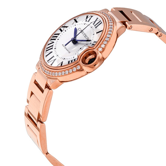 Cartier Ballon Bleu De Cartier Automatic Diamond Silver Dial Ladies Watch WJBB0037 - 546x546 Image #2