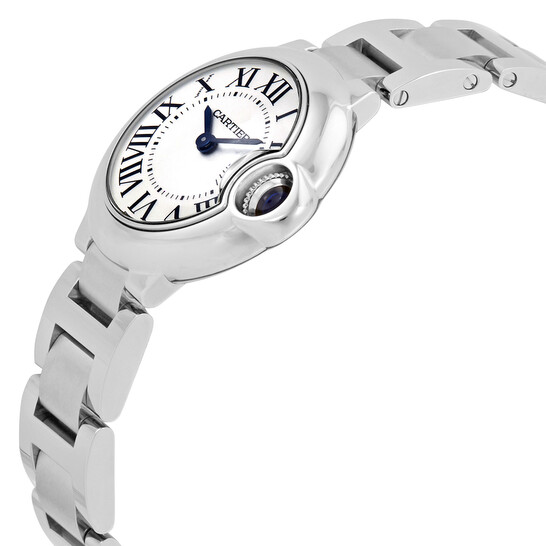 Cartier Ballon Bleu Silver Dial Stainless Steel Ladies Watch