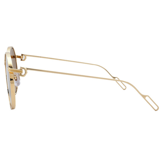 NEW CT0274S 002 CARTIER GOLD/BROWN TITANIUM WOMEN CARTIER SUNGLASSES NEW CARTIER CT0274S 002 CARTIER GOLD/BROWN TITANIUM WOMEN  main image 4
