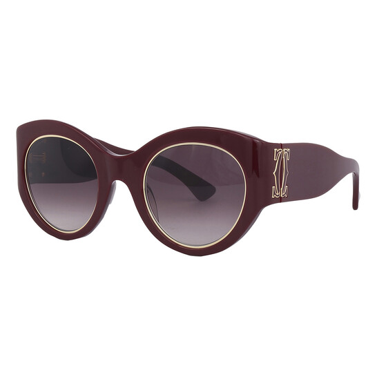 Cartier C Decor Burgundy Gradient Cat Eye Ladies Sunglasses  display picture 3