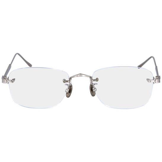Cartier C de Cartier Demo Rectangular Men's Titanium Eyeglasses