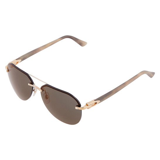 Cartier C Decor Grey Pilot Men display picture 3
