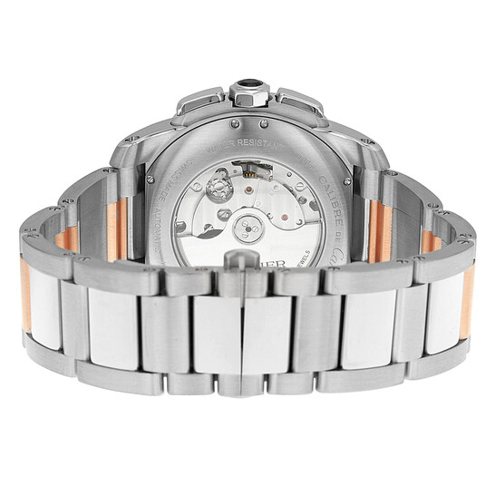 Cartier Calibre de Cartier Chronograph Automatic Silver Dial Men's