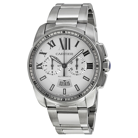Cartier Calibre de Cartier Silver Dial Chronograph Automatic Men's Watch W7100045 Cartier Calibre de Cartier Silver Dial Chronograph Automatic Men's Watch W7100045 - 546x546