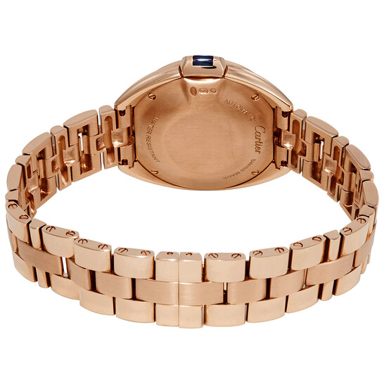 Cartier Cle Silver Flinque Dial 18kt Pink Gold Diamond Ladies Watch WJCL0003 Cartier Cle Silver Flinque Dial 18kt Pink Gold Diamond Ladies Watch WJCL0003 - 546x546 Image #3