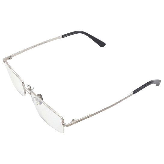 (在庫の確認必須) Cartier ユニセックスメガネ デモレンズ Cartier Demo Rectangular Men's Eyeglasses CT0255O 002 54
