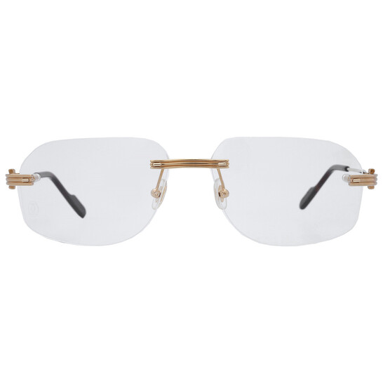 Cartier Premiere de Cartier Demo Rectangular Men's Eyeglasses