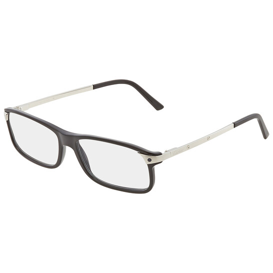 Cartier Demo Rectangular Unisex Eyeglasses CT0037O 003 57