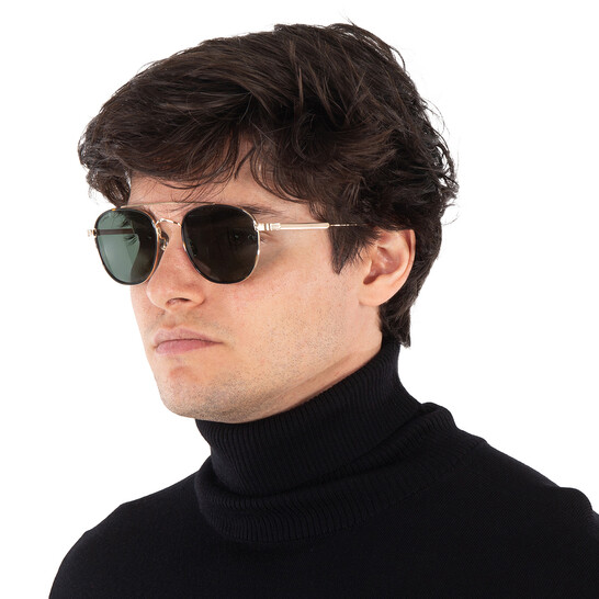 保証書付♪Cartier◆ C ドゥ カルティエ CT0251S Cartier Round Sunglasses CT0251S 002 Gold Havana Metal Green
