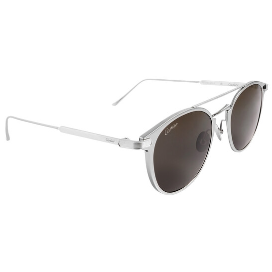 Cartier Grey Pantos Titanium Unisex Sunglasses CT0015S 001
