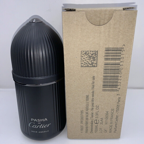 Cartier Men's Pasha de Cartier Noir Absolu EDP Spray oz (Tester)  Fragrances 3432240053015