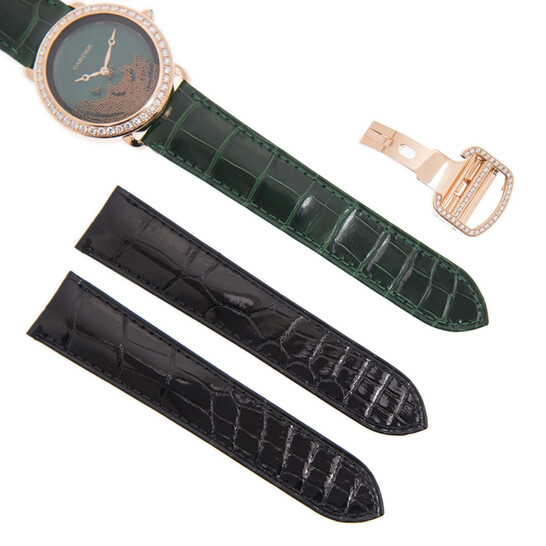 Cartier Revelation D'une Panthere Diamond Green Dial Ladies Watch HPI01261 - 546x546 Image #5
