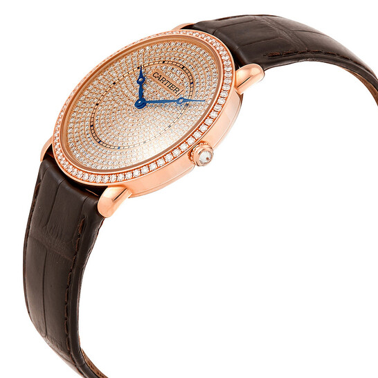 Cartier Ronde Louis 18K Pink Gold Diamond Dial Unisex Watch WR007008 - 546x546 Image #2