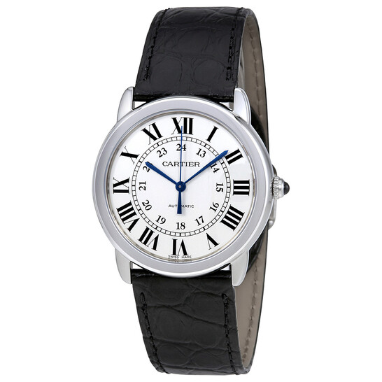 Cartier Ronde Solo Automatic Silver Opaline Dial Ladies Watch WSRN0013 - 546x546