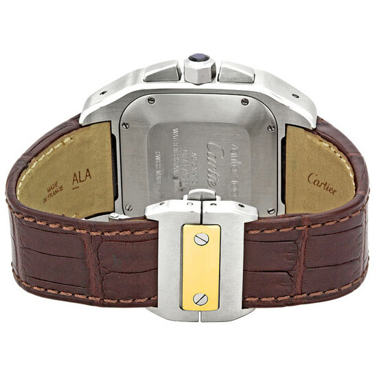 Cartier Santos 100 18kt Yellow Gold and Steel Chronograph XL Men's Watch W20091X7 Cartier Santos 100 18kt Yellow Gold and Steel Chronograph XL Men's Watch W20091X7 - 546x546 Image #3