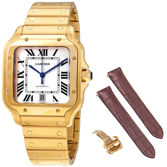 Cartier Santos de Cartier 18kt Yellow Gold Men's Large Watch WGSA0009 Cartier Santos de Cartier 18kt Yellow Gold Men's Large Watch WGSA0009 - 546x546