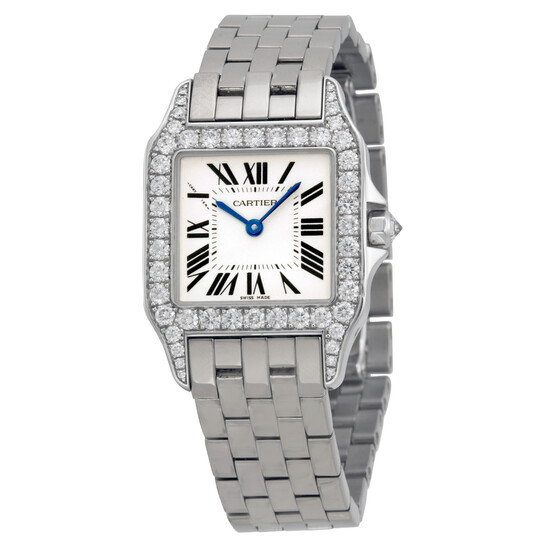Cartier Santos Demoiselle 18kt White Gold Diamond Large Ladies Watch WF9004Y8 Cartier Santos Demoiselle 18kt White Gold Diamond Large Ladies Watch WF9004Y8 - 546x546