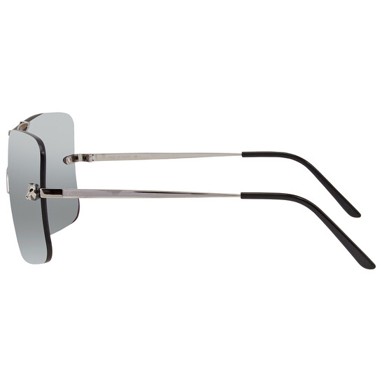 Cartier Silver Shield Ladies Sunglasses CT0023S 001 99  display picture 3