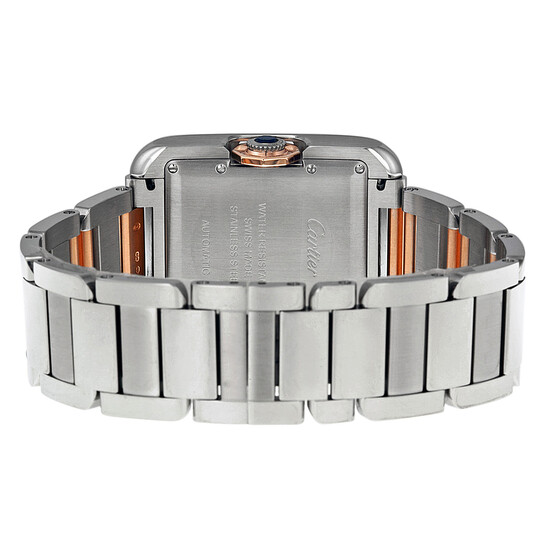 Cartier Tank Anglaise Large Automatic Rose Gold and Steel Ladies Watch W5310037 - 546x546 Image #3
