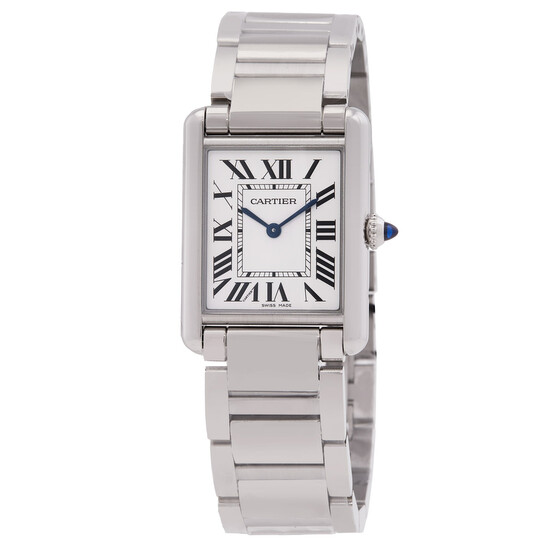 Cartier Tank Quartz レディース 時計 Cartier Paris Must Sterling Silver Ladies Tank Watch Vintage