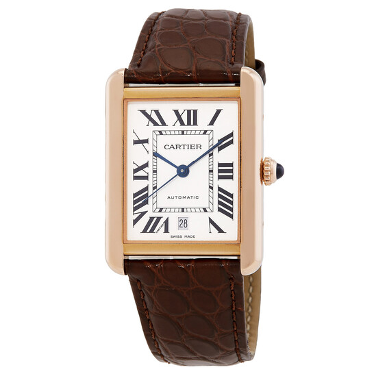 Cartier Tank Solo XL Automatic 18kt Pink Gold Men's Watch W5200026