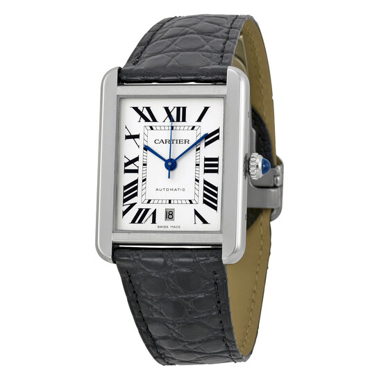 Cartier Tank Solo XL Automatic Silver Dial Men's Watch W5200027