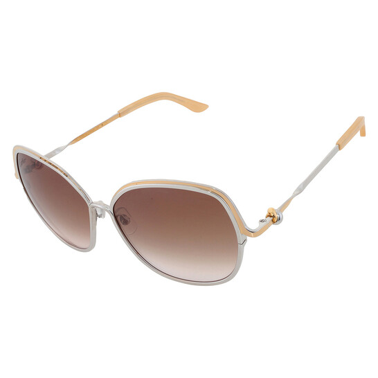 Cartier Trinity Sunglasses Cartier CT0090S 001 Cartier Trinity Brown Square Unisex Sunglasses CT0090S 001  main image 2