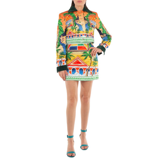 Casablanca Ladies Multicolor Triomphe D'Orange Quilted Mini