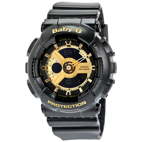 Casio Baby G Black Resin Ladies Watch BA110-1A 711011309388