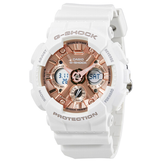 Casio G-Shock S Series Rose Gold Dial Ladies Sports Watch