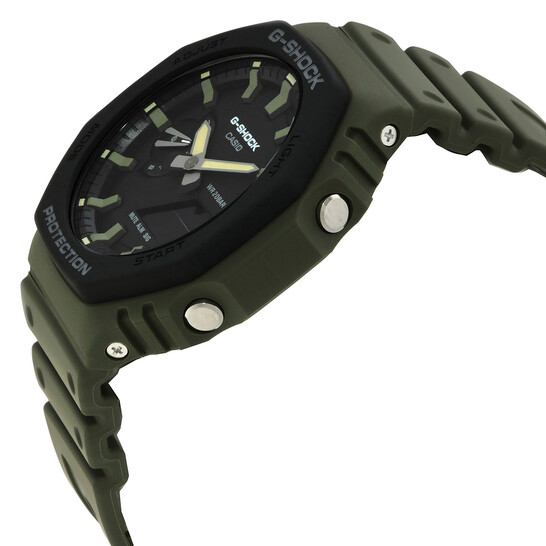 Casio GA-2100 Alarm World Time Quartz Analog-Digital Black