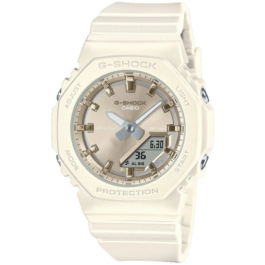 Casio G-Shock 2100 Series Quartz Analog-Digital White Dial Ladies