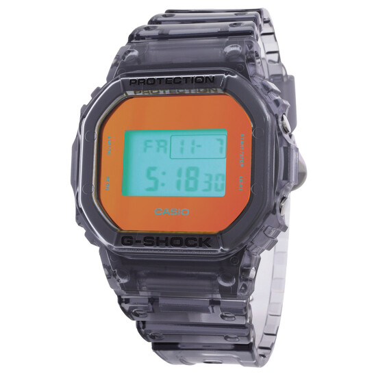 Casio G-Shock 5600 Series Alarm Quartz Digital Blue Dial Watch DW