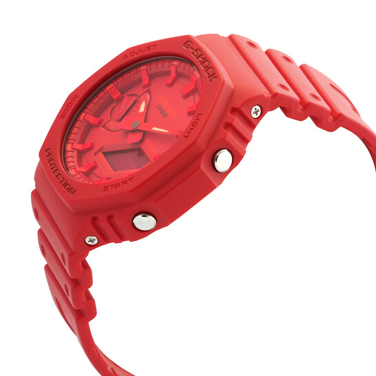 Casio G-Shock Alarm World Time Quartz Analog-Digital Red