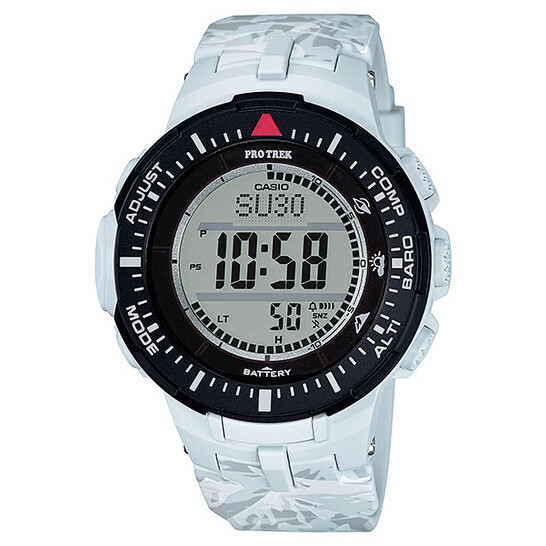 CASIO PRO TREK ホワイト 【PRG-300】 Casio Pro Trek White Resin Men's Digital Watch PRG300CM-7