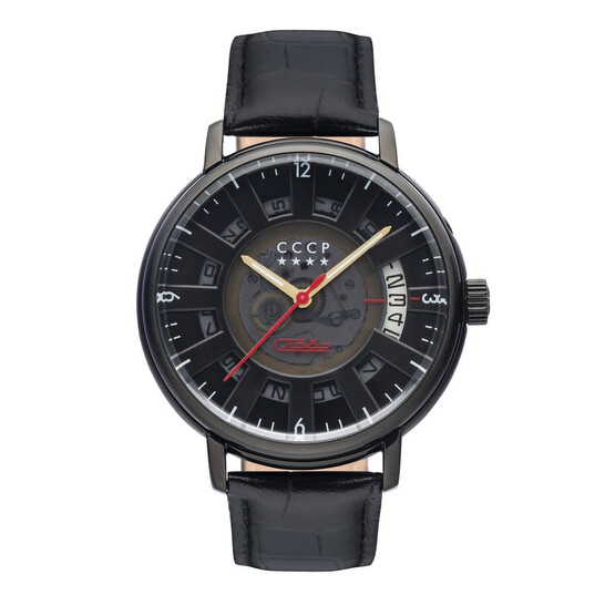 Cccp Kashalot Dress Automatic Black Dial Men's Watch CP-7037-08