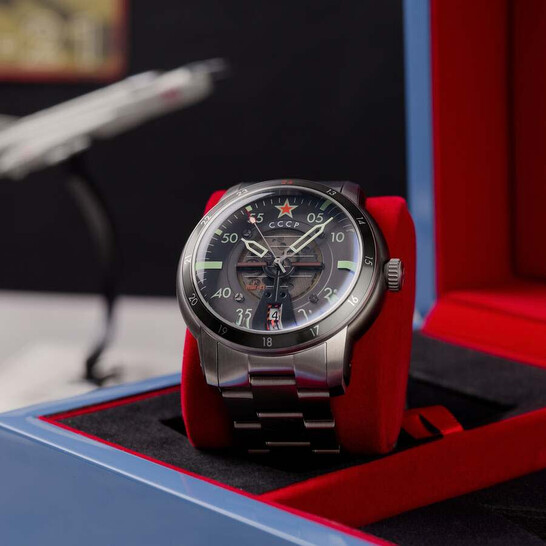 Cccp Mig-21 Automatic Grey Dial Men's Watch CP-7101-33