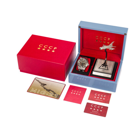 Cccp Mig-21 Automatic Grey Dial Men's Watch CP-7101-33