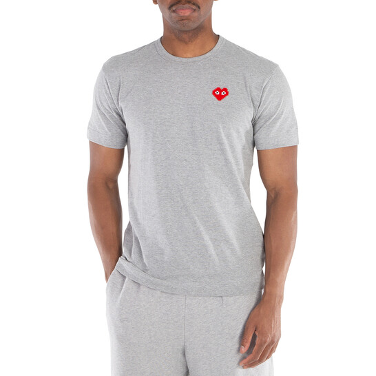 Comme Des Garcons Cdg Play Invader Heart Pixel T-Shirt, Size Large
