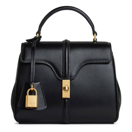 CELINE ミニ 16 3WAY 人気 ハンドバッグ SATINATED CALFSKIN CELINE】ミニ 16（セーズ）/ サテンドカーフスキンン (CELINE