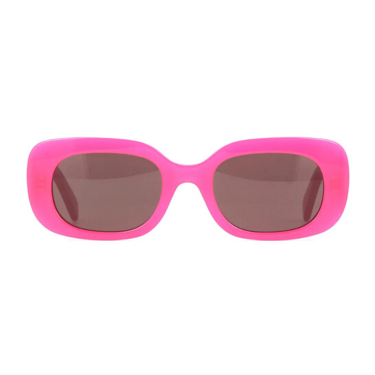 Celine Bold 3 Dots Brown Rectangular Ladies Sunglasses  display picture 3
