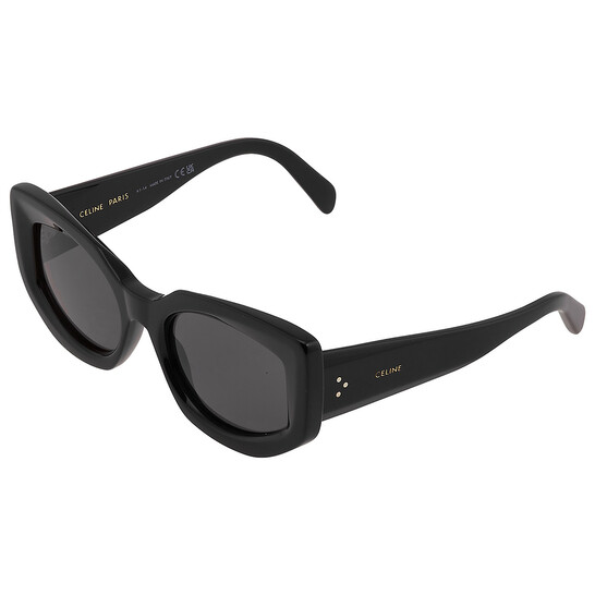 Celine Bold 3 Dots Grey Cat Eye Ladies Sunglasses CL40277I
