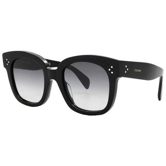 サングラス Celine Sunglasses CL4002UN 01B Thick Horn Oversized Celine® CL4002UN Geometric Sunglasses - EuroOptica