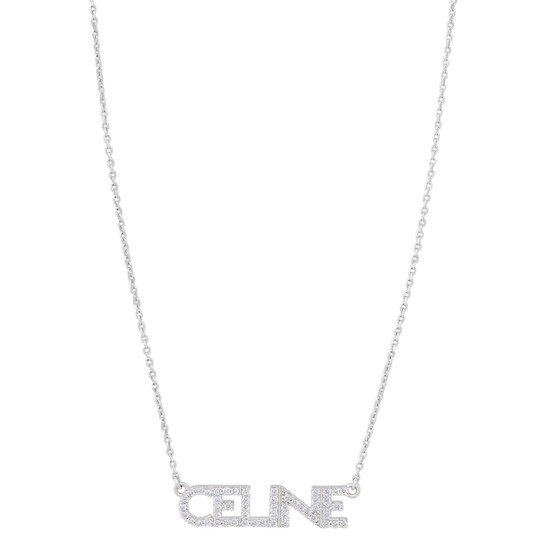 アクセサリー CELINE \"STONE NECKLACE\" Celine Stone Pendant Necklace ○ Labellov ○ Buy and Sell
