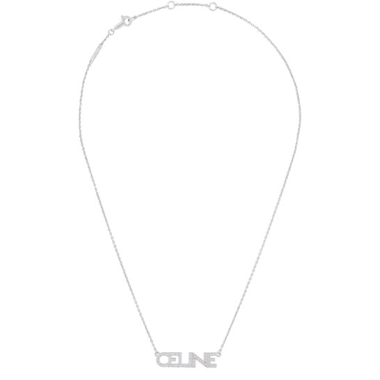 Celine Ladies Monochroms Strass Necklace 460YR6BCZ.36SI