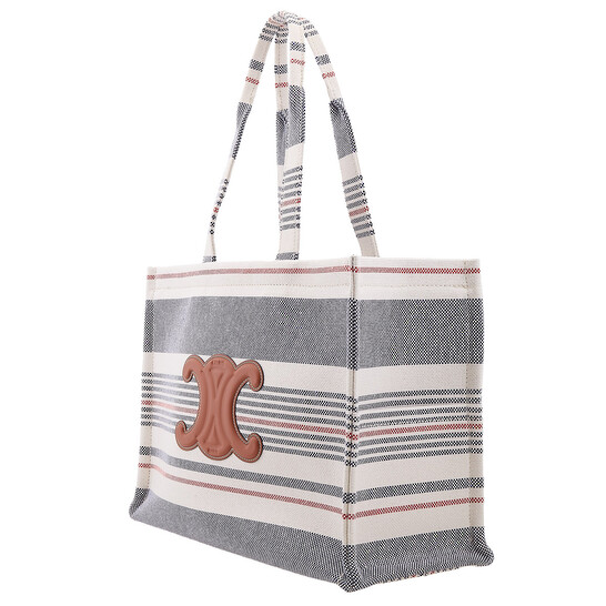 直営店‐CELINE‐ カジュアルに☆ Cabas Thais Bags Large CELINE Large Cabas Thais Tote Bag 196762FV202BL canvas Beige